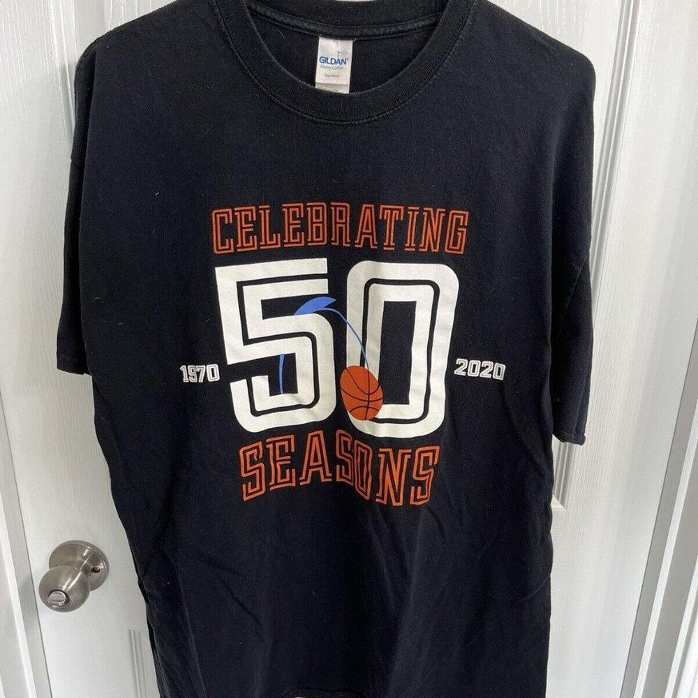 Cleveland Cavaliers T 50Th Anniversary Retro Logo Xl Black Majestic Shirt 90S